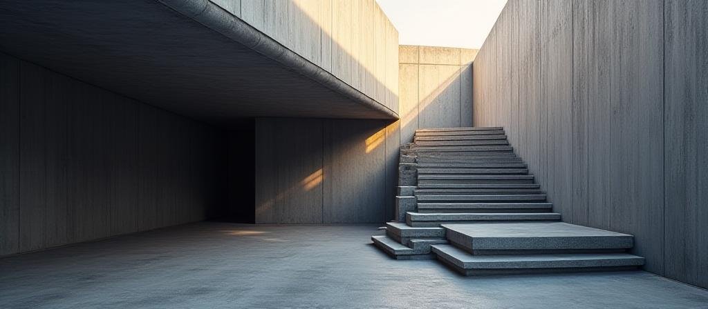 Abstract architectural lines representing structure and security